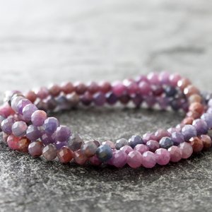 Purple Sapphire Wrap Bracelet, neva murtha jewelry, sunshine coast bc jewelry
