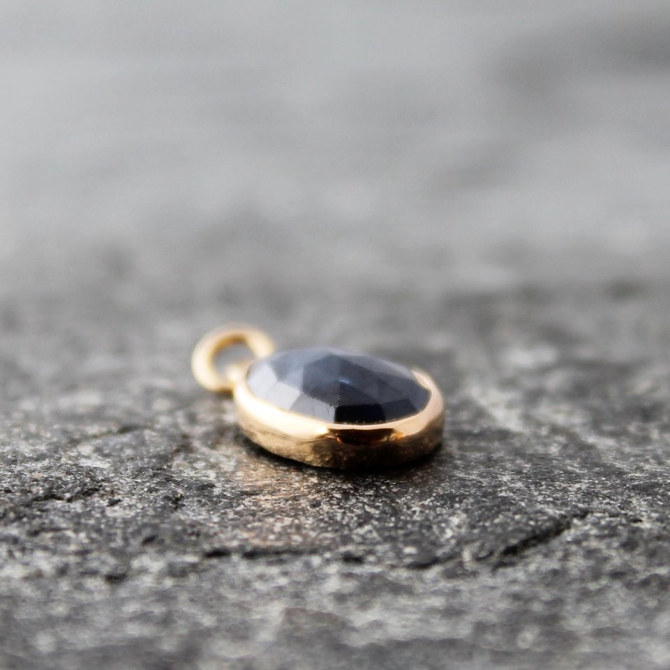 Sapphire Pendant Necklace with 14K Gold