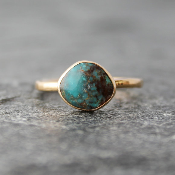 bisbee turquoise alternative engagement ring