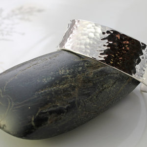 Men's Hammered Sterling Silver Cuff