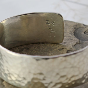 Men's Hammered Sterling Silver Cuff