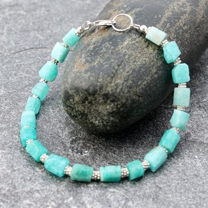 Amazonite bracelet, neva murtha jewelry, sunshine coast bc jewelry