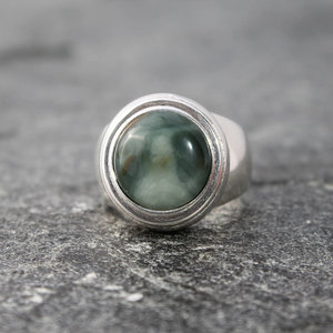 Morrisonite Jasper Ring, neva murtha jewelry, sunshine coast bc jewelry