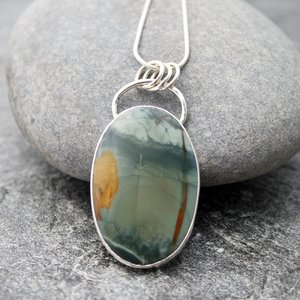 Morrisonite Jasper Necklace with Silver