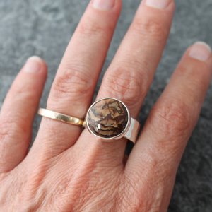 Deschutes Jasper Statement Ring, US Size 7.25 - 7.5