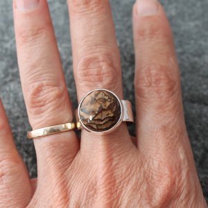 Deschutes Jasper Statement Ring, US Size 7.25 - 7.5