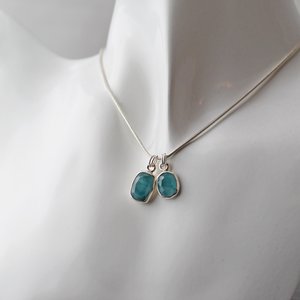 Turquoise Blue Tourmaline Necklace