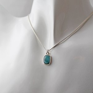 Turquoise Blue Tourmaline Necklace