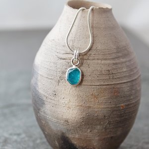 Apatite Necklace with Silver