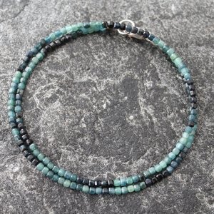 Ombre Blue Tourmaline Choker Necklace