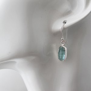 Paraiba Blue Tourmaline Earrings with Sterling Silver