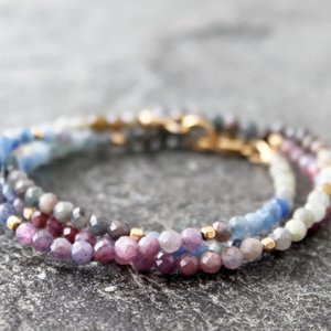 sapphire bracelet, neva murtha jewelry, sunshine coast bc jewelry