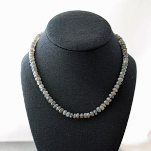 Hand Knotted Flashy Labradorite Necklace