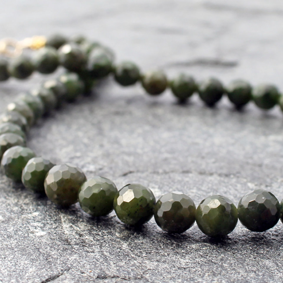 Spiral Nephrite Jade Necklace