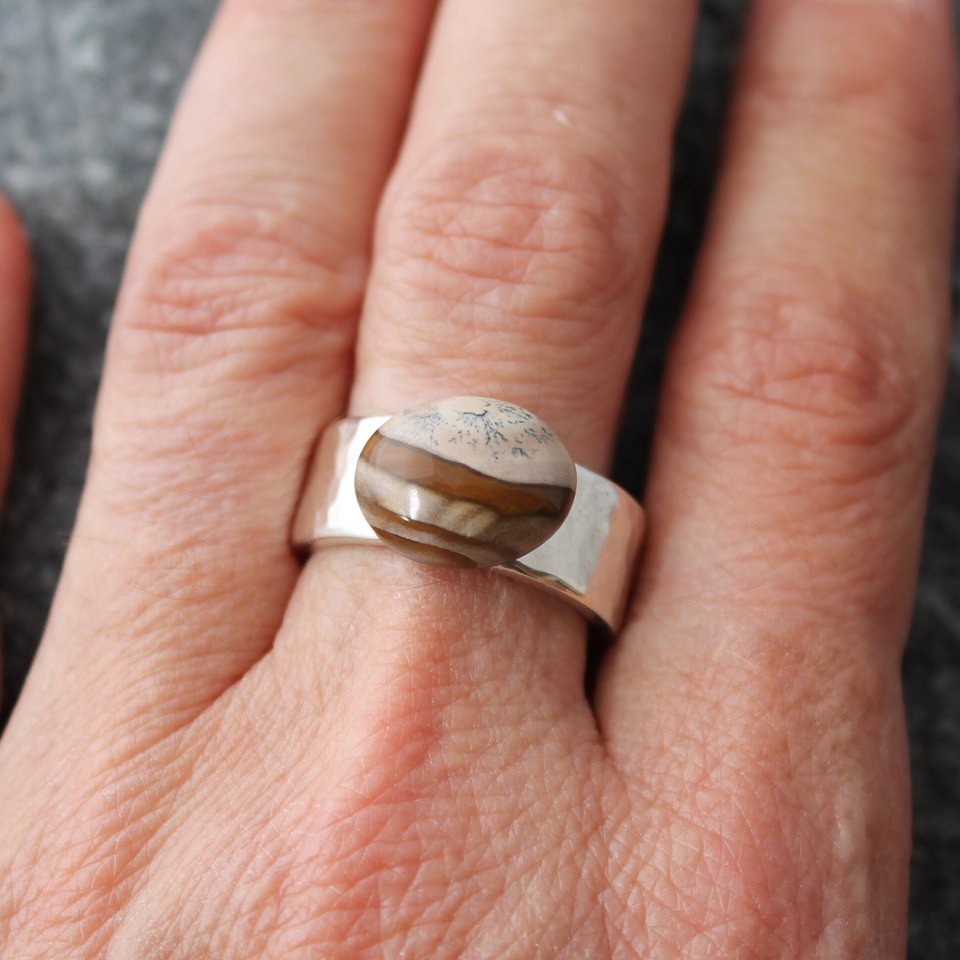 Blue Biggs Jasper Ring