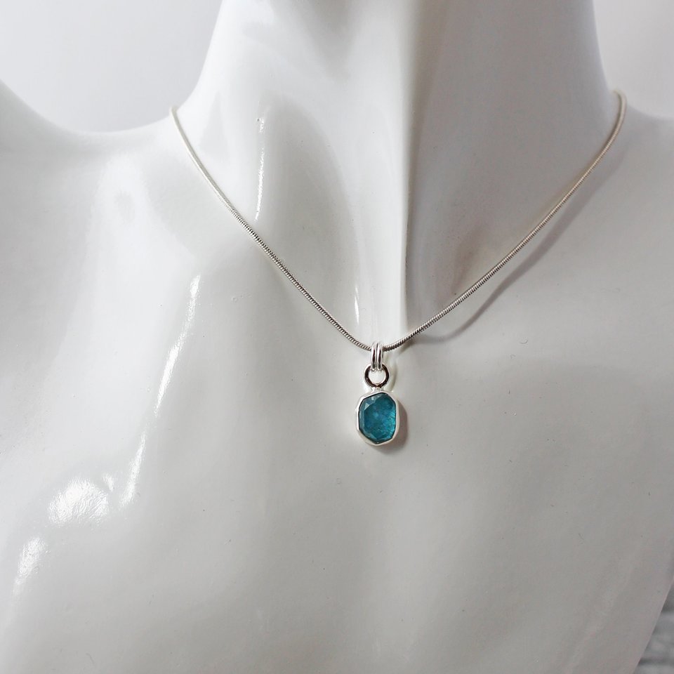 Apatite Necklace with Silver