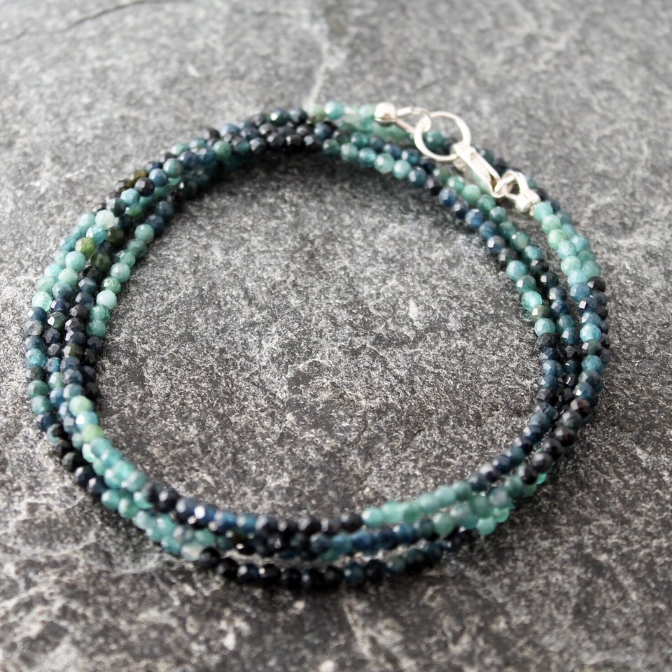 Paraiba Blue Tourmaline Bracelet and Necklace