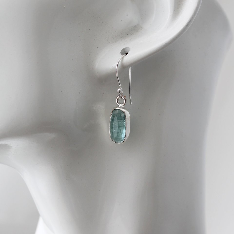 Paraiba Blue Tourmaline Earrings with Sterling Silver