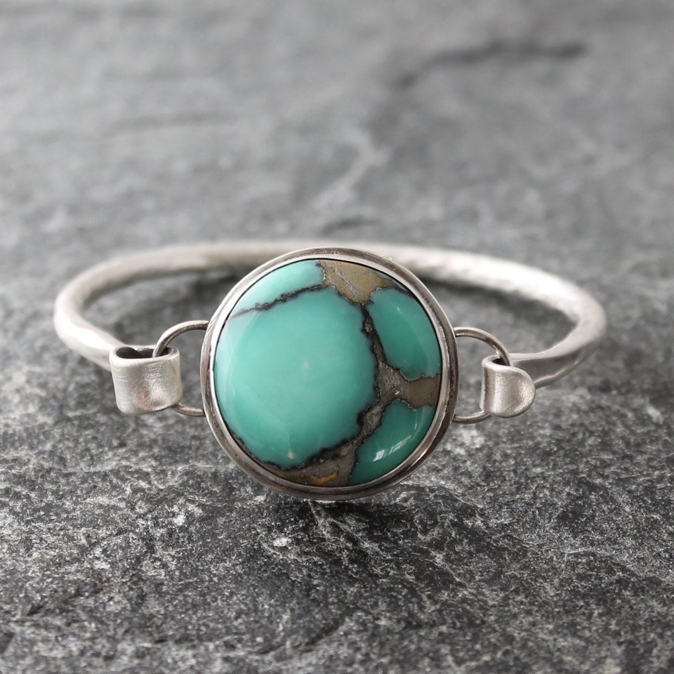 Desert Bloom Variscite Bracelet, neva murtha jewelry, sunshine coast bc jewelry
