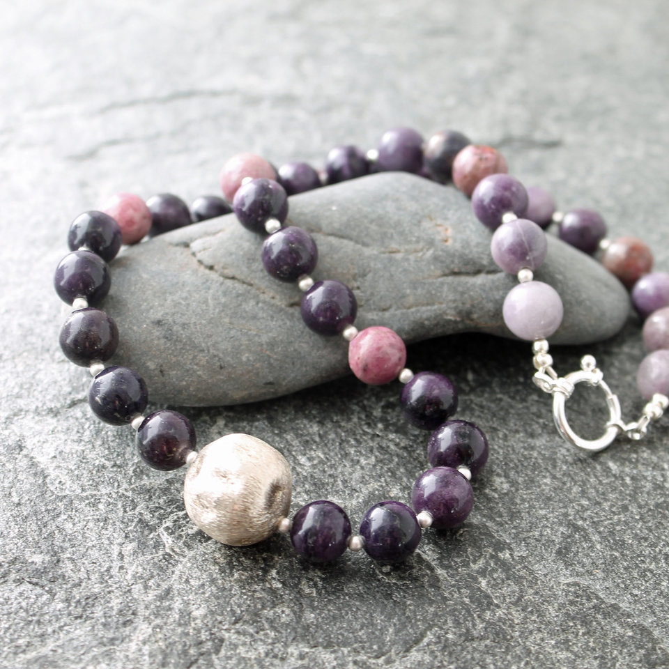 sugilite necklace, neva murtha jewelry, sunshine coast bc jewelry