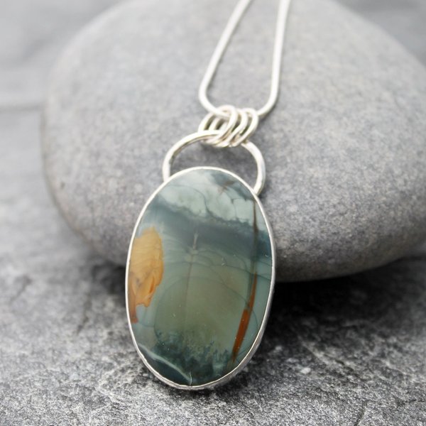 Morrisonite Jasper Necklace, neva murtha jewelry, sunshine coast bc jewelry