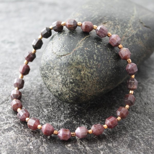 Ruby bracelet, neva murtha jewelry, sunshine coast bc jewelry